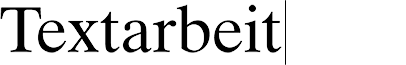 Logo Textarbeit